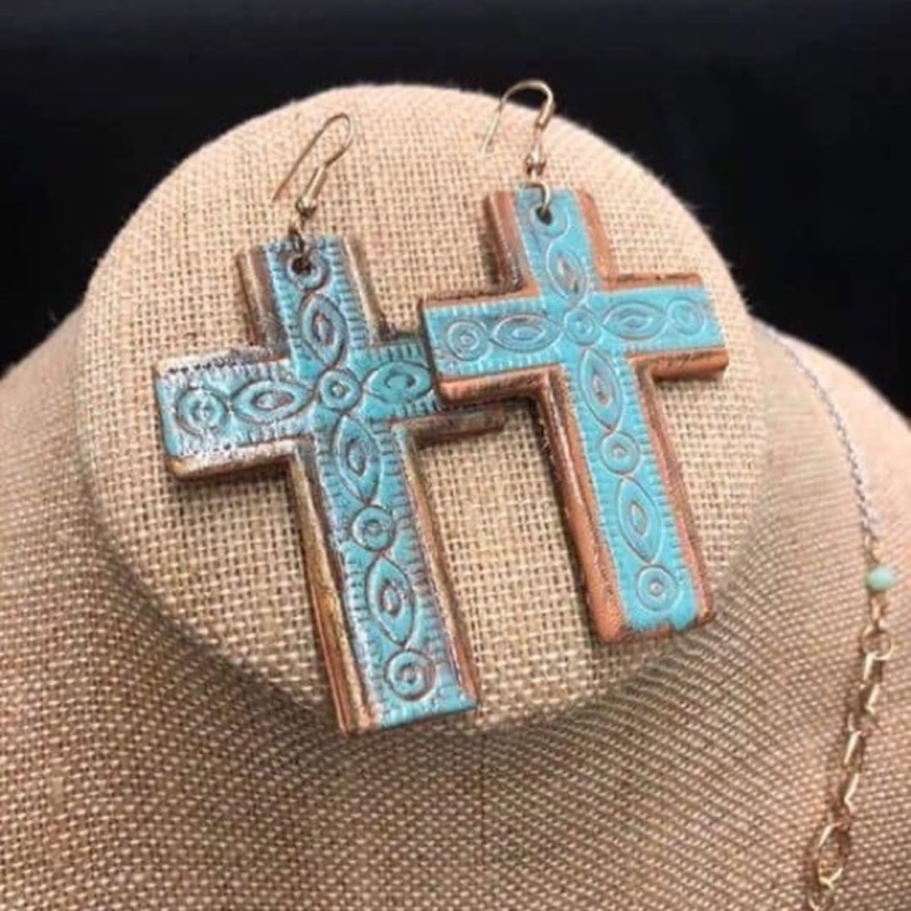 Cross earrings